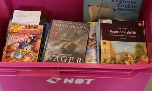 Bilde av en transportkasse fra Norsk Bibliotektransport